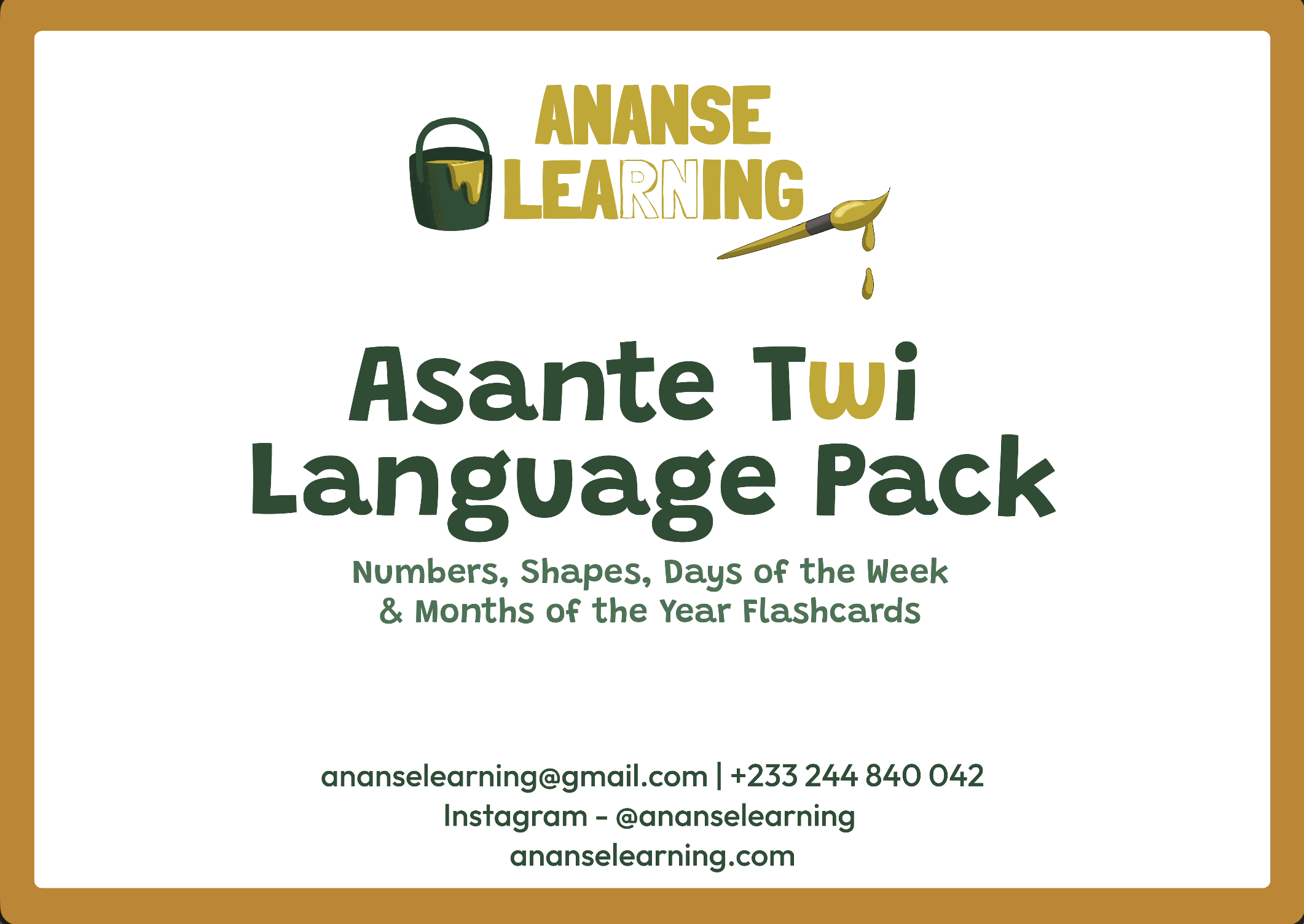 Bilingual Flashcards Pack